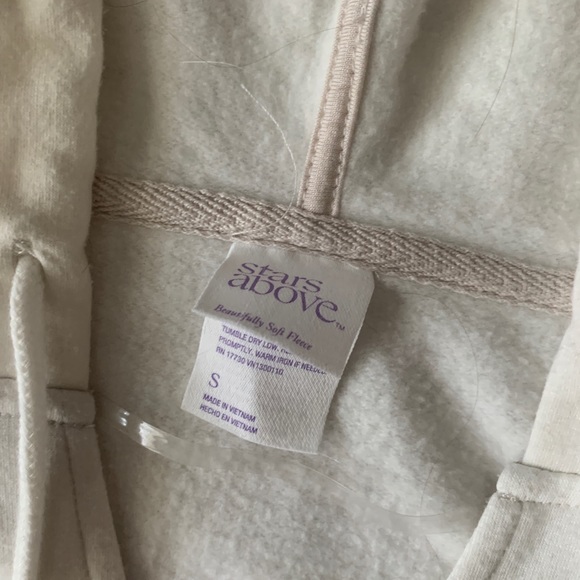 CREAM AND TAN TIE DYE HOODIE - Picture 3 of 7